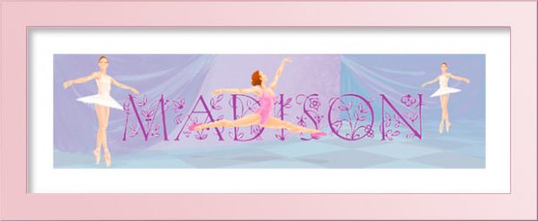 Three Ballerinas-Personalized name art