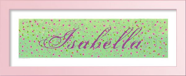 Dainty Floral Print Personalized baby gift