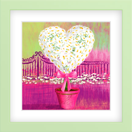 Daisy Heart-Girls Wall Art