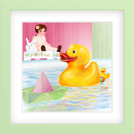 Ducks-Framed Art For Girls