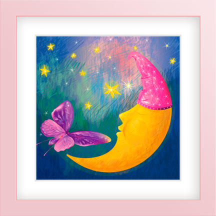 Moon Light-Nursery Room Art
