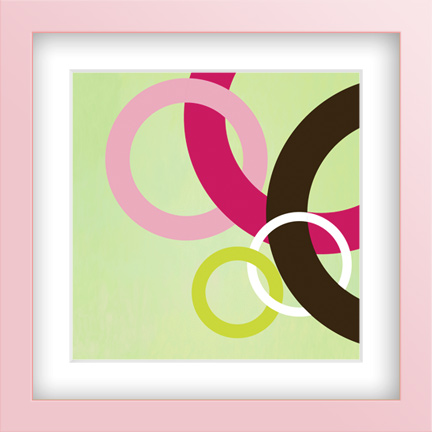 Pink Circle Modern-Nursery Room Decor