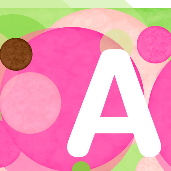 Polka Dots-Personalized baby name art