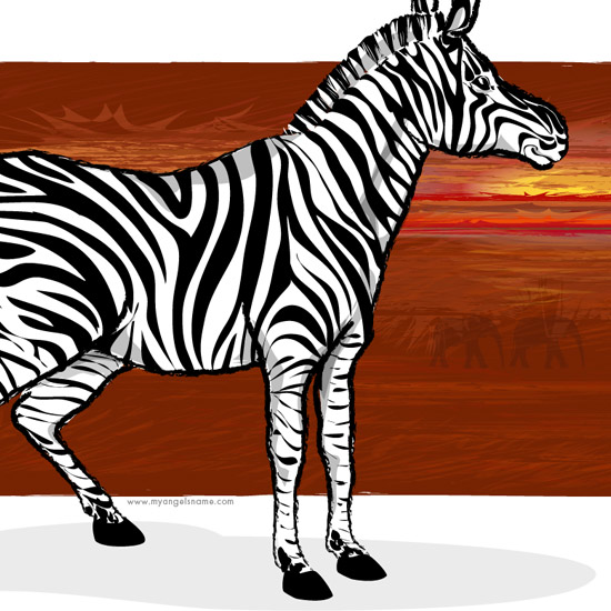 Safari Zebra-Personalized Baby Gift