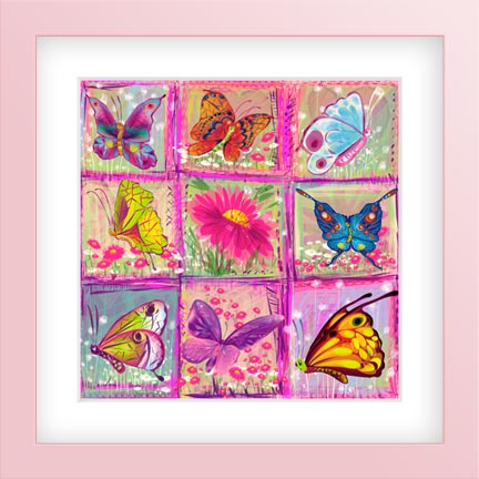 9 Butterflies-Children's Room Decor