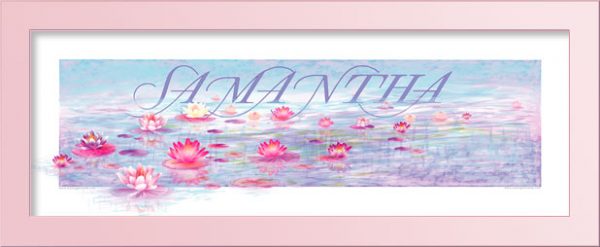 Water Lilies-Personalized nursery art