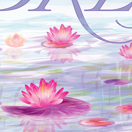 Water Lilies-Personalized nursery art