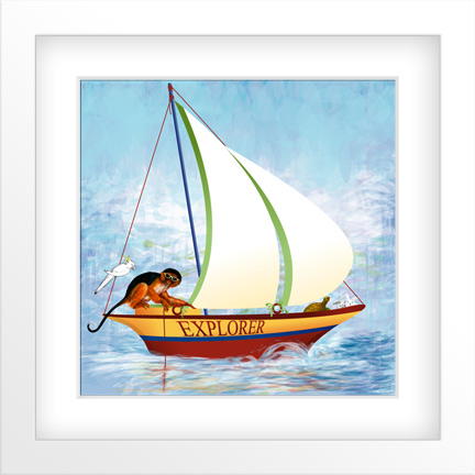 Boat Childrens Room Art