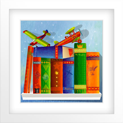 Books-Wall Art for Kids