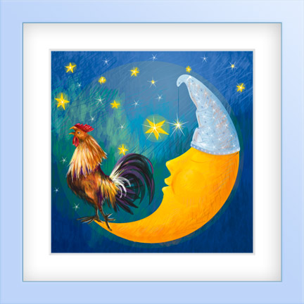 Moon Rooster-baby Wall Decor