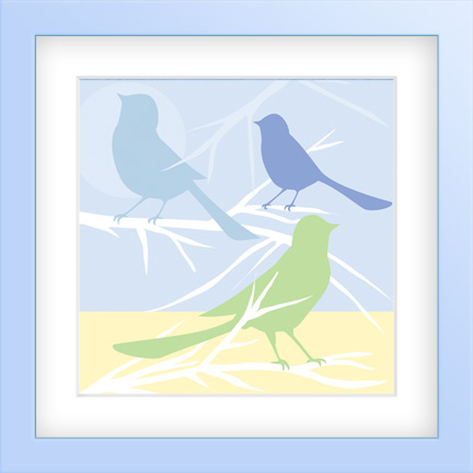 Morning Birds-Art for Kids