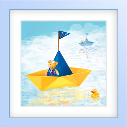 Teddy the Sailor-Baby Nursery Art