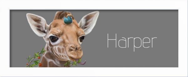 Giraffe-Personalized-name-art