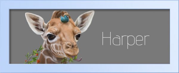 Giraffe-Personalized-name-art