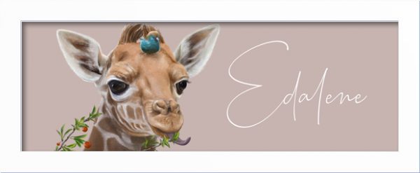 Giraffe-Personalized-name-art