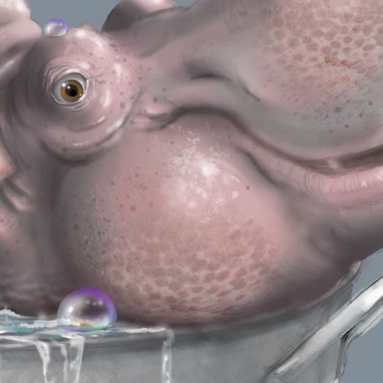 Hippopotamus-Personalized-nursery-art-b3D103-1