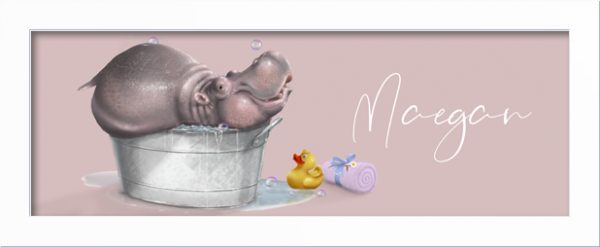 Hippopotamus-Personalized Nursery Art