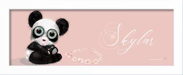 Baby Panda Name Art